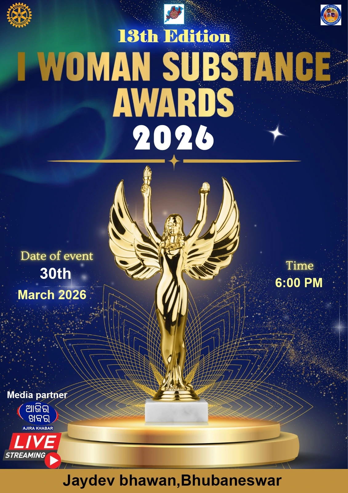 Kalinga Gaurav Awards Foundation presents 13th Edition “I Women of Substance Award” 2026